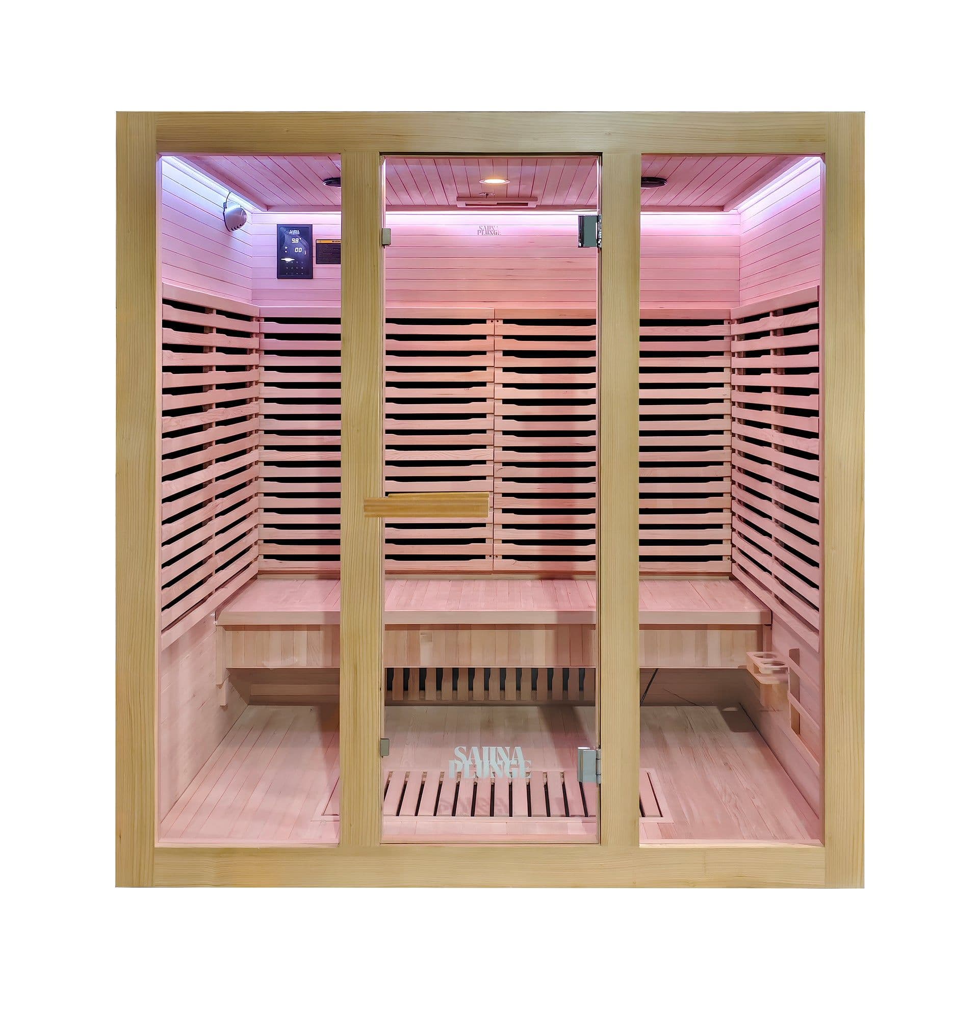 SaunaPlunge™ Dales Glow 4-Person Indoor Infrared Sauna | Kaiku